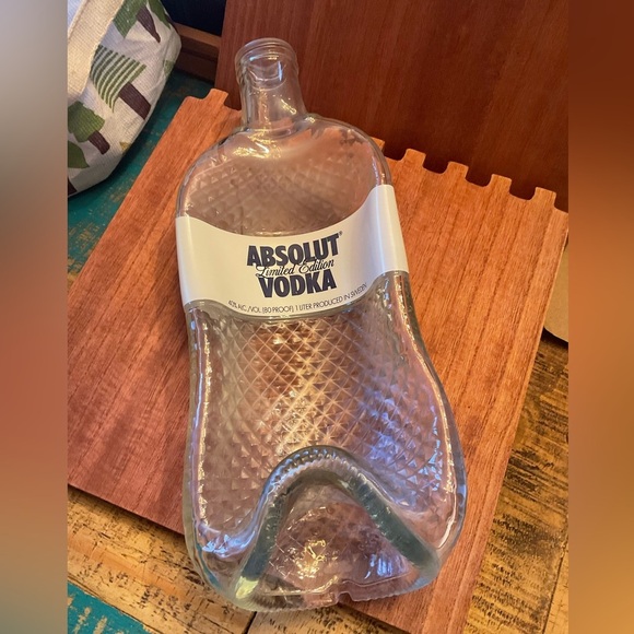 Slumped Melted Glass Limited Edition Absolut Bottle. - Picture 1 of 2
